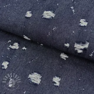 JEANS DENIM 6 OZ Big Holes dark blue