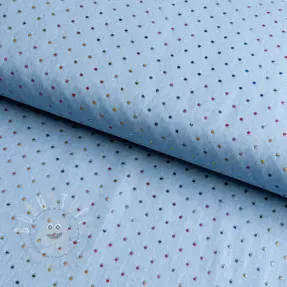 JEANS DENIM 3,8 OZ Drops Metallic light blue