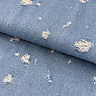 JEANS DENIM 6 OZ Big Holes light blue