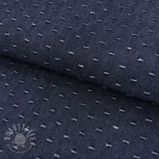 JEANS DENIM 6 OZ Small Holes dark blue