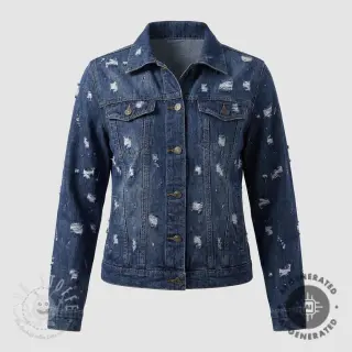 JEANS DENIM 6 OZ Big Holes dark blue