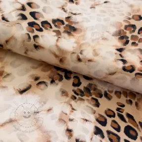 Viskosestoff TWILL Structured Panther design A