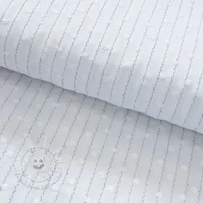 Baumwollstoff EMBROIDERY Flowstripe