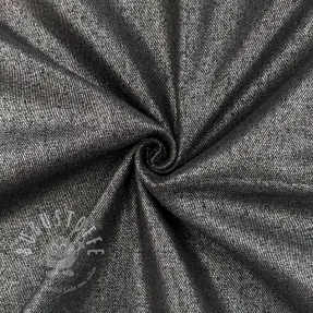 JEANS DENIM Metallic black silver