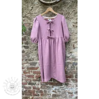 Double gauze/musselin dark lilac ORGANIC