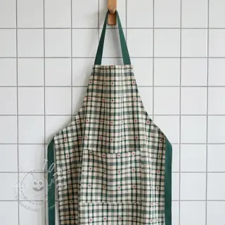 Dekostoff jacquard Ollon vert rouge