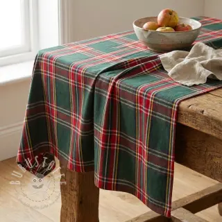 Dekostoff Ecossais vert rouge