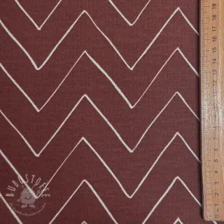 Dekostoff premium Freehand zigzag lines