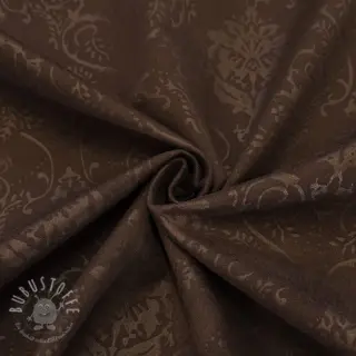 SUEDE SCUBA Embossed dark brown