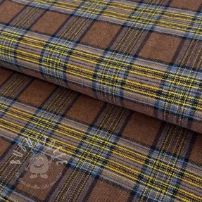 Baumwollstoff FLANEL YARN DYED BRUSHED CHECK design A