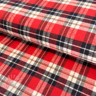 Baumwollstoff FLANEL YARN DYED BRUSHED CHECK design I