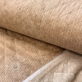 Cord QUILT taupe