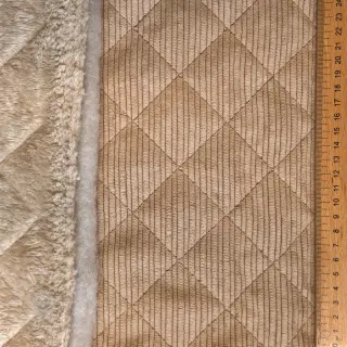 Cord QUILT taupe