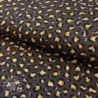 Dekostoff premium Leopard animal small dark brown