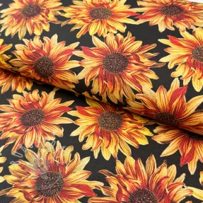 Dekostoff premium Golden bloom night digital print