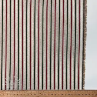 Dekostoff Linenlook Little Xmas stripe
