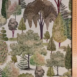 Dekostoff Linenlook Wandering tree wood digital print