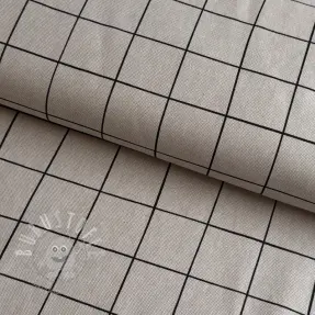 Dekostoff Linenlook Freehand grid lines