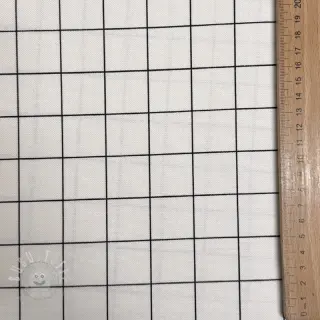 Dekostoff premium Perfect grid lines black