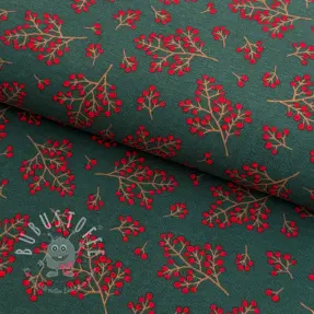 Dekostoff premium Winter berry bloom