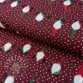 Dekostoff premium Jolly tomte wine
