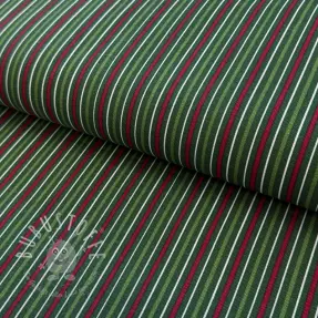 Dekostoff premium Line Xmas stripe army