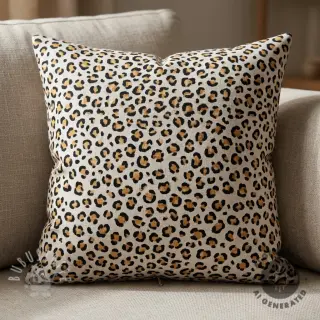 Dekostoff Linenlook Leopard animal small