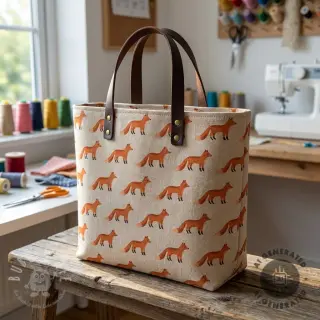 Dekostoff Linenlook Fox parade line