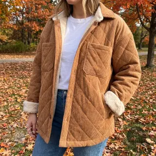 Cord QUILT light brown