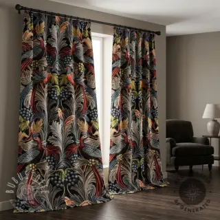 Dekostoff GOBELIN premium Leafy paradise bird