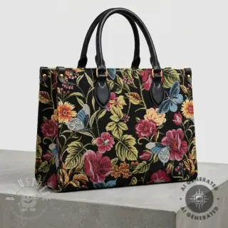Dekostoff GOBELIN premium Vintage flower garden