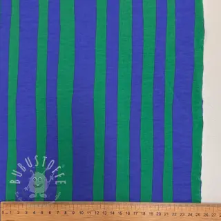 Sweatstoff Stripes by JENNIFER BOURON blue green ORGANIC