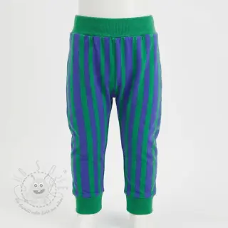 Sweatstoff Stripes by JENNIFER BOURON blue green ORGANIC