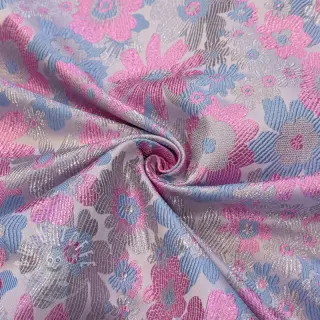 Damenkostümstoff JACQUARD Flowers light lilac