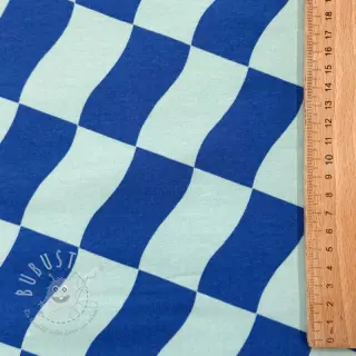 Sweat kuschel SOFT Checks mint blue