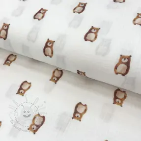 Double gauze/musselin Animals design B digital print ORGANIC