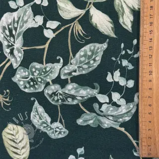 Dekostoff Plants dark green digital print