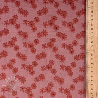 Double gauze/musselin EMBROIDERY Tossed flowers blush