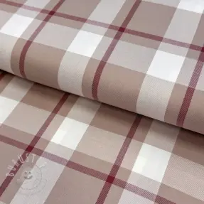 Viskosestoff YARN DYED Check beige