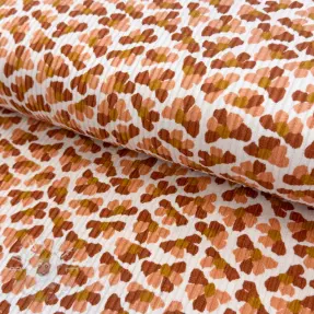 Cord WASHED Flower white