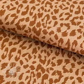 Leinen mit Viskose WASHED Animal skin sand