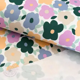 Sweat kuschel JOGGING Flowers white