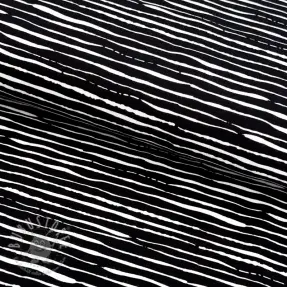 Jersey Stripes black ORGANIC