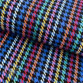 Damenkostümstoff PIED DE POULE dark cobalt