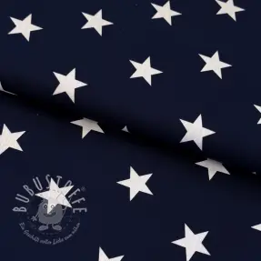 Baumwollstoff Stars navy