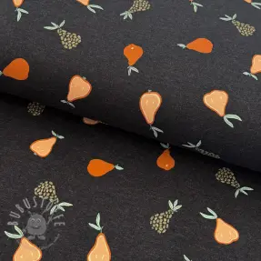 Jersey Glitter pears anthracite melange