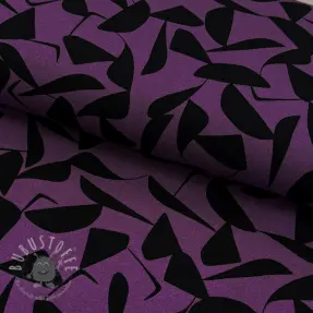 Viskóza POPLIN STRETCH Abstract purple