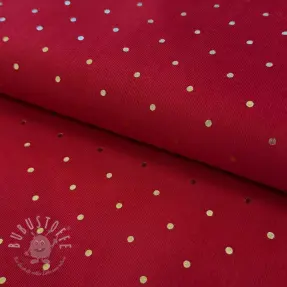Feincord FOIL GOLD Dot red