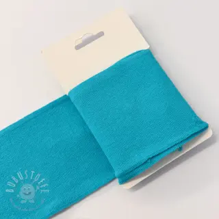 Baumwoll Bündchenstoff CUFF 7 cm turquoise
