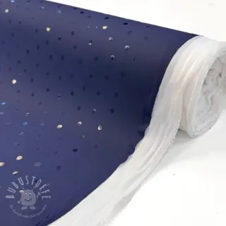 Regenmantel Stoff Dots navy